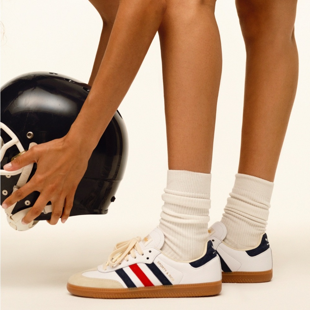 Sporty & Rich x Adidas originals White, Red and Navy Sneakers